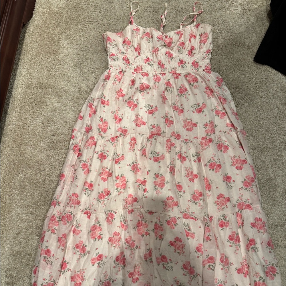 Trixxi Pink Floral Kids Dress